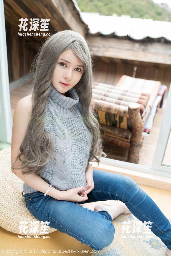 MiStar魅妍社 - 张雨萌在空中，图片里的美女飞行员！